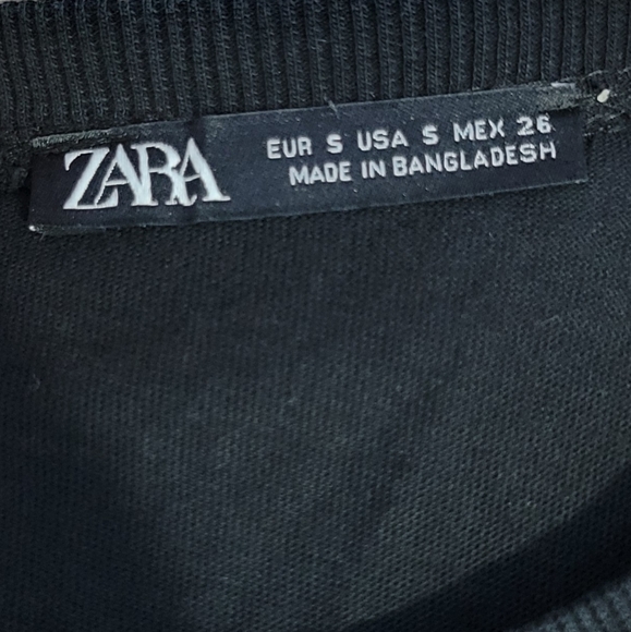 Zara black shirt/blouse sleeveless for women Size Small - Picture 3 of 3